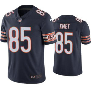 Nike Bears 85 Cole Kmet Blue Vapor Untouchable Limited Men Jersey
