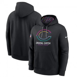 Nike Bears Black 2024 Crucial Catch Club Pullover Hoodie