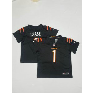 Nike Bengals 1 Chase Black Toddler Jersey