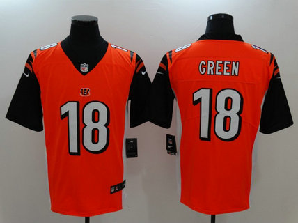 Nike Bengals 18 A.J. Green Orange Vapor Untouchable Player Limited Jersey