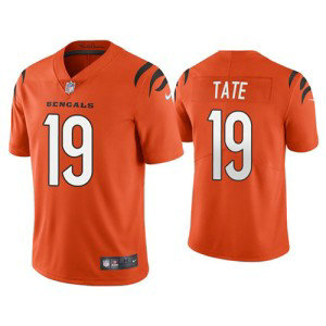 Nike Bengals 19 Auden Tate 2021 Orange Vapor Untouchable Limited Men Jersey