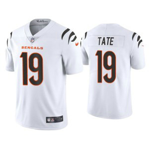 Nike Bengals 19 Auden Tate 2021 White Vapor Untouchable Limited Men Jersey