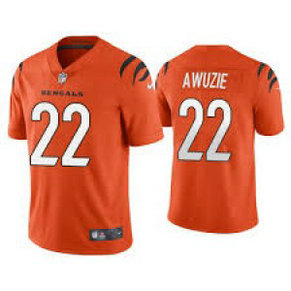 Nike Bengals 22 Chidobe Awuzie Orange Vapor Untouchable Limited Men Jersey