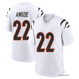 Nike Bengals 22 Chidobe Awuzie White Vapor Untouchable Limited Men Jersey