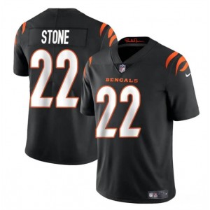 Nike Bengals 22 Geno Stone Black Vapor Untouchable Limited Men Jersey