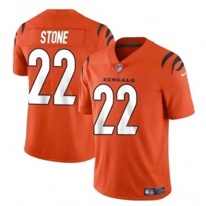 Nike Bengals 22 Geno Stone Orange Vapor Untouchable Limited Men Jersey