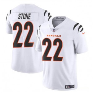 Nike Bengals 22 Geno Stone White Vapor Untouchable Limited Men Jersey