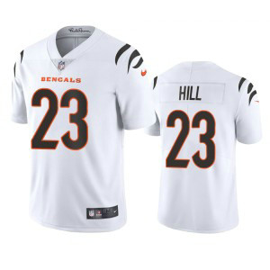 Nike Bengals 23 Daxton Hill White 2022 NFL Draft Vapor Untouchable Limited Men Jersey