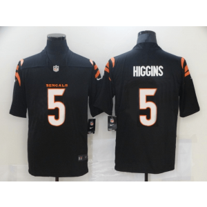 Nike Bengals 5 Tee Higgins Black New Vapor Untouchable Limited Men Jersey