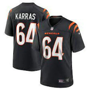 Nike Bengals 64 Ted Karras Black Vapor Untouchable Limited Men Jersey
