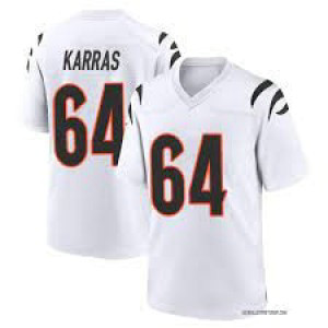 Nike Bengals 64 Ted Karras White Vapor Untouchable Limited Men Jersey