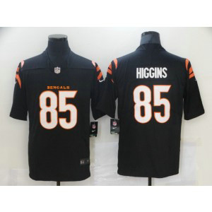 Nike Bengals 85 Tee Higgins 2021 New Black Vapor Limited Men Jersey