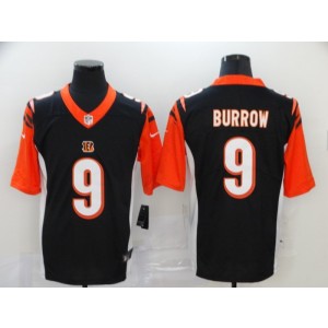 Nike Bengals 9 Joe Burrow Black 2020 NFL Draft Vapor Untouchable Limited Men Jersey