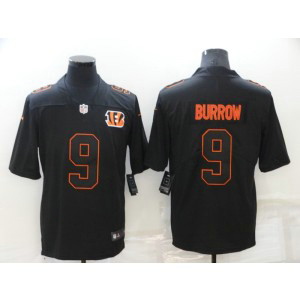Nike Bengals 9 Joe Burrow Black Vapor Limited Men Jersey