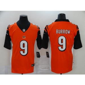 Nike Bengals 9 Joe Burrow Orange 2020 NFL Draft Vapor Untouchable Limited Men Jersey