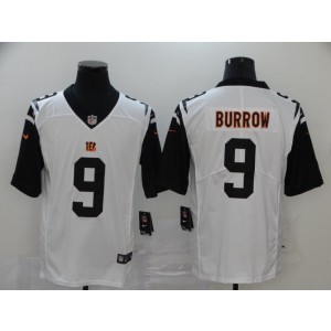 Nike Bengals 9 Joe Burrow White 2020 NFL Draft Vapor Untouchable Limited Men Jersey