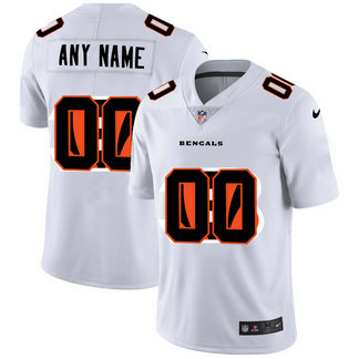Nike Bengals Customized White Team Big Logo Vapor Untouchable Limited Jersey
