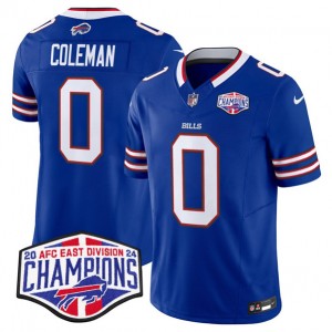 Nike Bills 0 Keon Coleman Royal 2024 AFC East Division Champions F.U.S.E. Vapor Limited Men Jersey