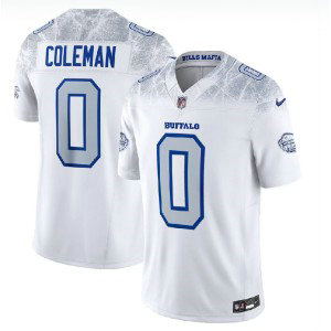 Nike Bills 0 Keon Coleman White 2025 Rivalries F.U.S.E. Vapor Limited Men Jersey