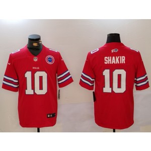 Nike Bills 10 Sharkir Red Vapor Limited Men Jersey with Patch
