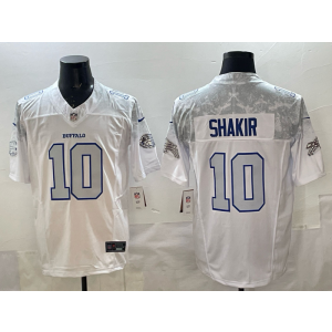 Nike Bills 10 Sharkir White 2025 Rivalries F.U.S.E. Vapor Limited Men Jersey