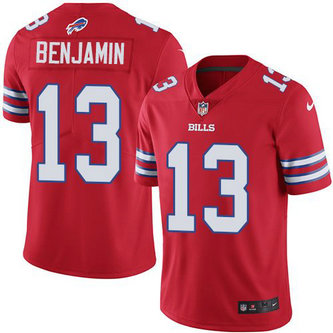 Nike Bills 13 Kelvin Benjamin Red Color Rush Limited Jersey