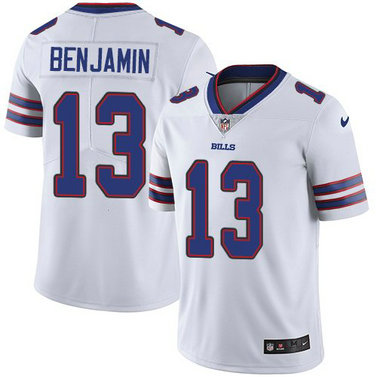 Nike Bills 13 Kelvin Benjamin White Vapor Untouchable Limited Jersey