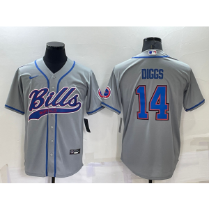 Nike Bills 14 Diggs Grey Vapor Baseball Limited Men Jersey