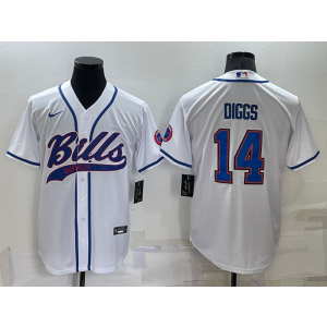 Nike Bills 14 Diggs White Vapor Baseball Limited Men Jersey