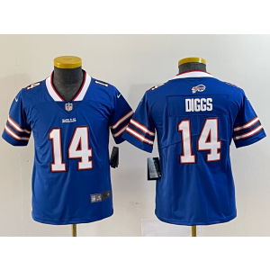 Nike Bills 14 Stefon Diggs Blue Vapor Untouchable Limited Youth Jersey