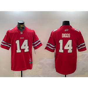 Nike Bills 14 Stefon Diggs Red Vapor Limited Men Jersey