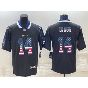 Nike Bills 14 Stefon Diggs USA Flag Vapor Limited Men Jersey