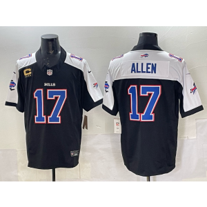 Nike Bills 17 Allen Thanksgiving Day F.U.S.E. Vapor Limited Men Jersey with C Patch