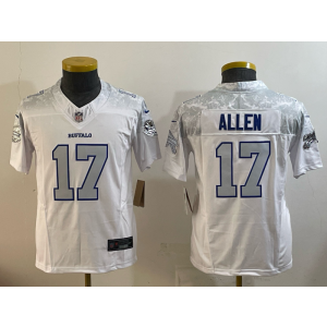 Nike Bills 17 Josh Allen White 2025 Rivalries F.U.S.E. Vapor Limited Youth Jersey