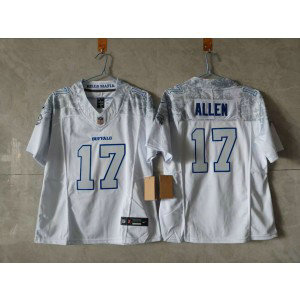 Nike Bills 17 Josh Allen White Rivalries F.U.S.E. Vapor Limited Women Jersey