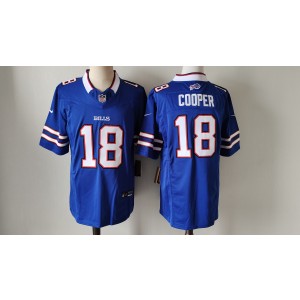 Nike Bills 18 Amari Cooper Blue F.U.S.E. Vapor Limited Men Jersey
