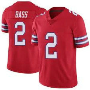 Nike Bills 2 Tyler Bass Red Color Rush Limited Men Jersey