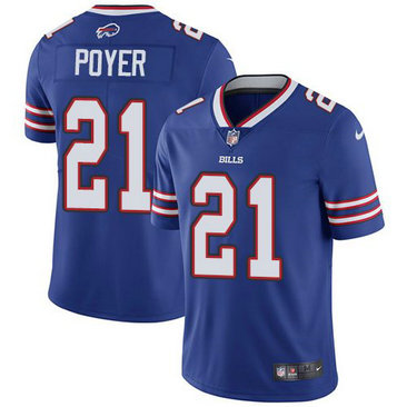 Nike Bills 21 Jordan Poyer Royal Vapor Untouchable Limited Jersey