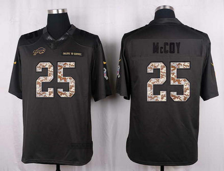 Nike Bills 25 LeSean McCoy Anthracite Salute To Service Limited Jersey
