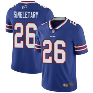 Nike Bills 26 Devin Singletary Blue Vapor Untouchable Limited Men Jersey