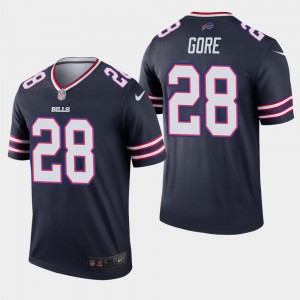 Nike Bills 28 Frank Gore Navy Inverted Legend Men Jersey