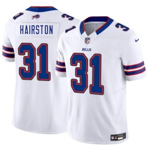 Nike Bills 31 Maxwell Hairston White 2025 Draft F.U.S.E. Vapor Limited Men Jersey