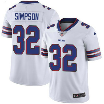 Nike Bills 32 O.J. Simpson White Vapor Untouchable Limited Jersey
