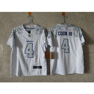 Nike Bills 4 Cook III White Rivalries F.U.S.E. Vapor Limited Youth Jersey