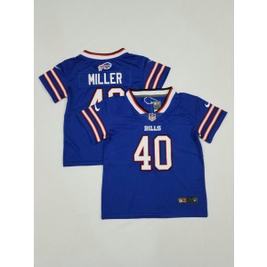 Nike Bills 40 Von Miller Blue Toddler Jersey