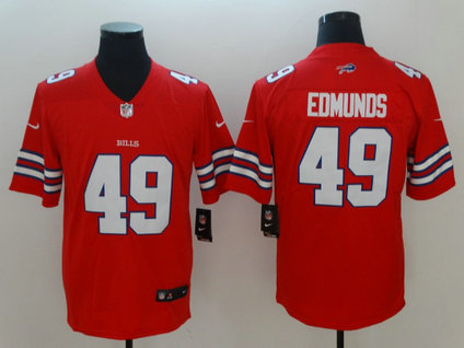 Nike Bills 49 Tremaine Edmunds Red Vapor Untouchable Limited Jersey