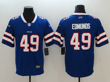 Nike Bills 49 Tremaine Edmunds Royal Vapor Untouchable Limited Jersey
