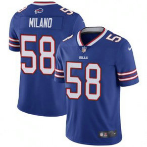 Nike Bills 58 Matt Milano Royal Vapor Untouchable Limited Men Jersey
