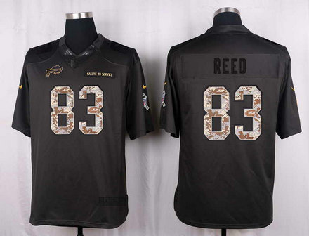 Nike Bills 83 Cedric Reed Anthracite Salute To Service Limited Jersey