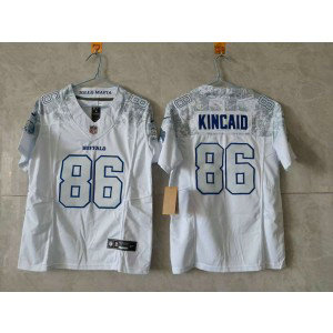 Nike Bills 86 Dalton Kincaid White Rivalries F.U.S.E. Vapor Limited Youth Jersey